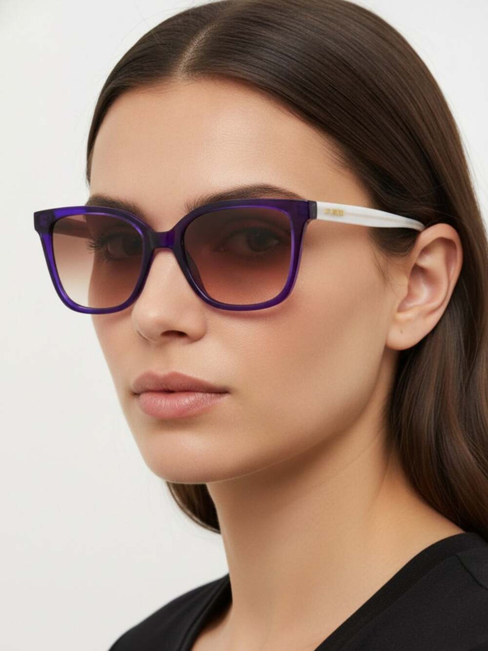 Moschino Love MOL077/S 0B3VHA Violet Sunglasses New Authentic
